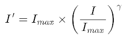 Gamma Correction Formula