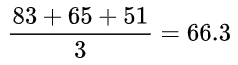 Standard average calculation